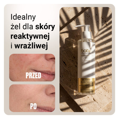 Delikatny żel do mycia twarzy Senso z niacynamidem, trehalozą i prebiotykami - obrazek 4