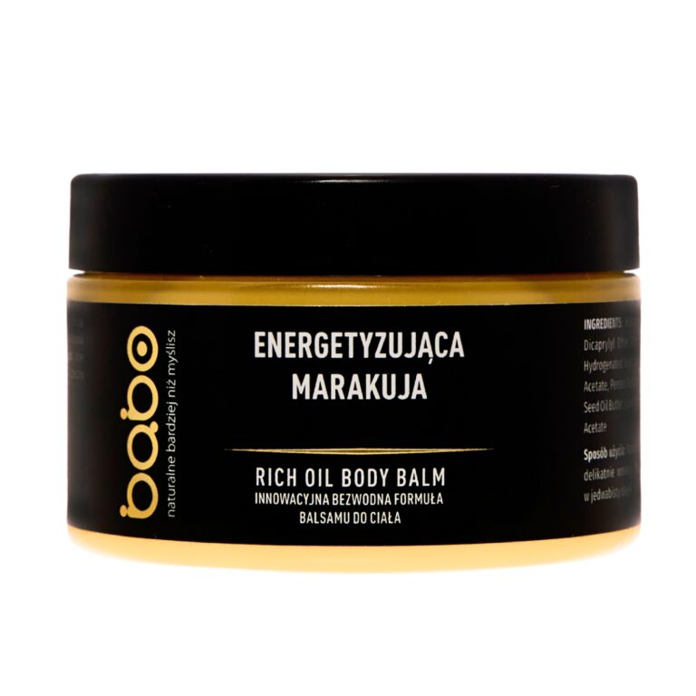 Balsam do ciała Energetyzująca Marakuja 125 ml – BABO Home SPA, bezwodny masło-olejek do skóry suchej i zmęczonej